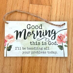 Small decorative sign, Christian decor, small hanging decor